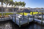 Boat Dock and Lift Available for Rentals as well as Tiki Hut for Relaxing Sitting